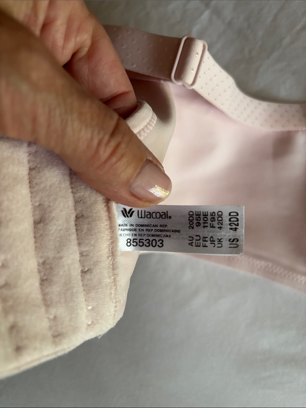 NEW, Wacoal Shimmery Light Pink Underwire Bra - Picture 9 of 10
